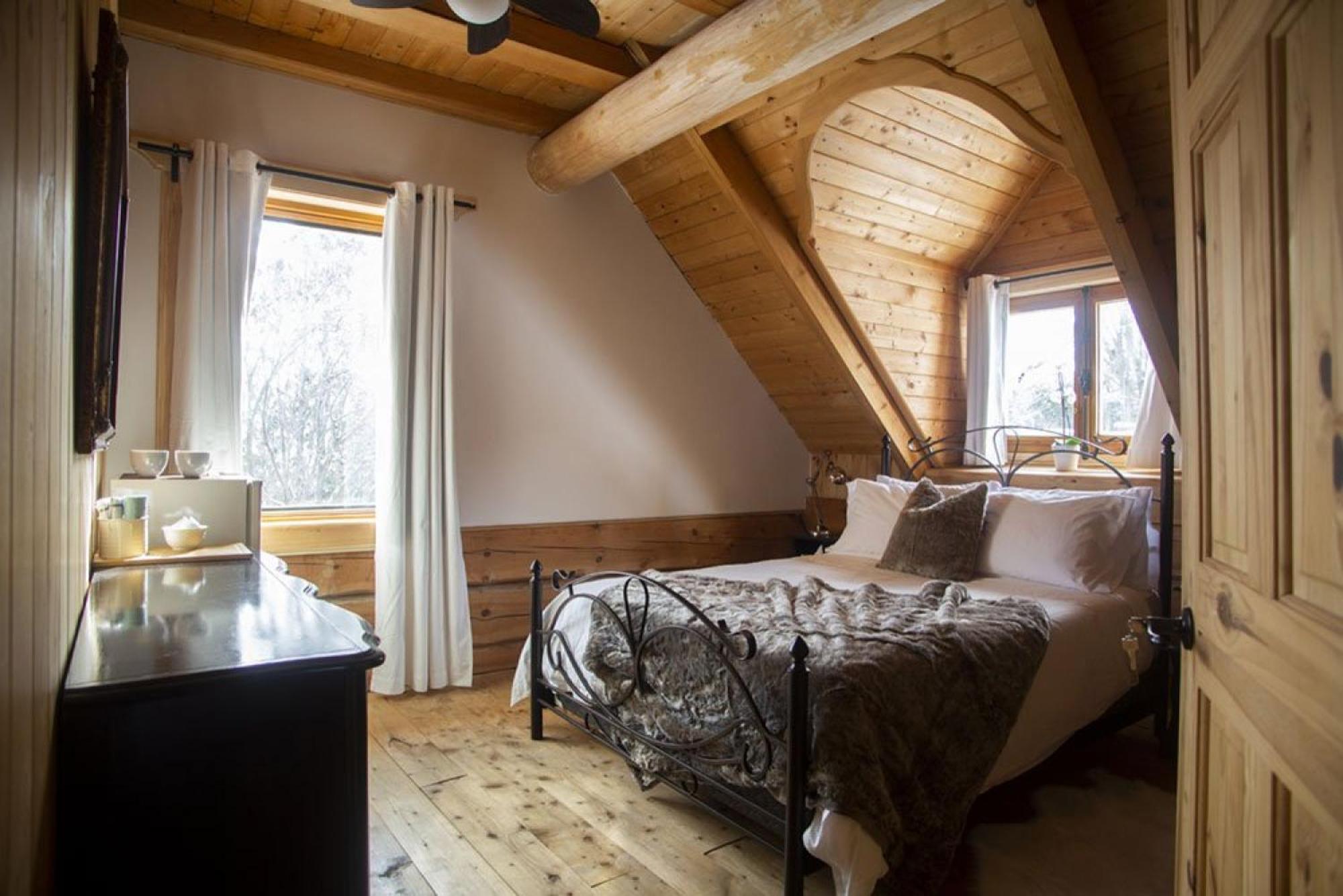 Hebergement "La Maison En Bois Rond" Sainte-Marie Habitación foto